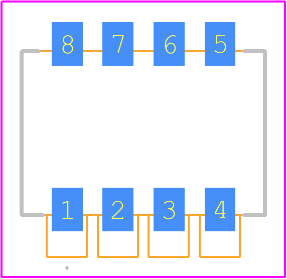 BPA04SBR - LITTELFUSE PCB footprint - Other - Other - 4 PIN DIP