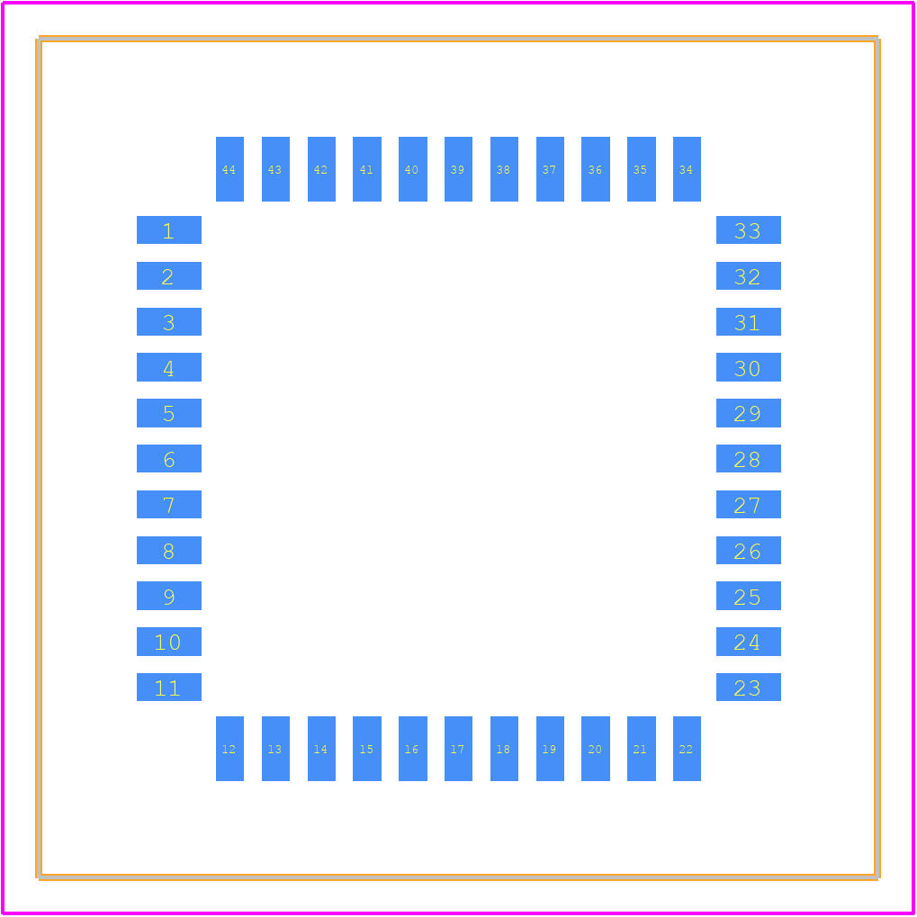 WPLCC044-ST1RC - Winslow PCB footprint - Other - Other - WPLCC044-ST1RC-1