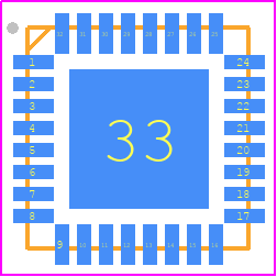 HMC1099LP5DETR - Analog Devices PCB footprint - Quad Flat No-Lead - Quad Flat No-Lead - CG-32-1