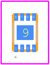 M24512-DFMC6TG - STMicroelectronics PCB footprint - Other - Other - UFDFPN8