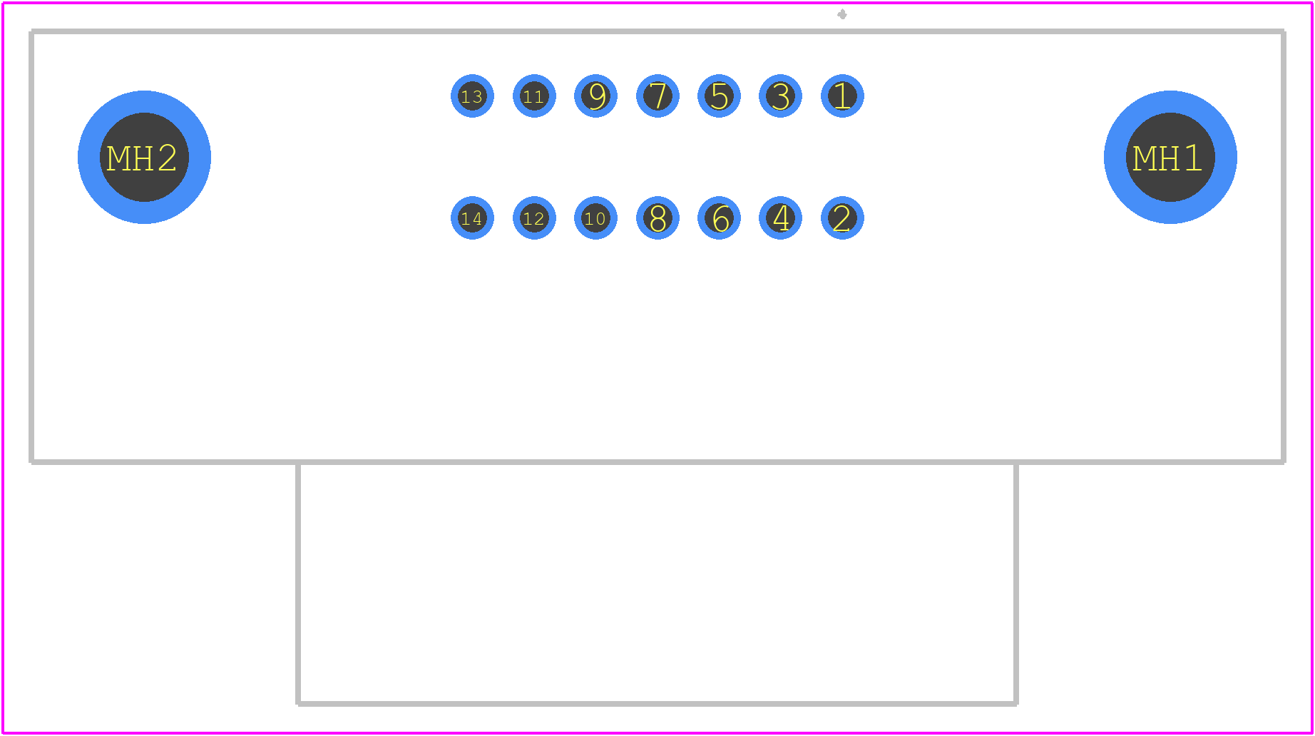 112-014-213R001 - NorComp PCB footprint - Other - Other - 112-014-213R001-2