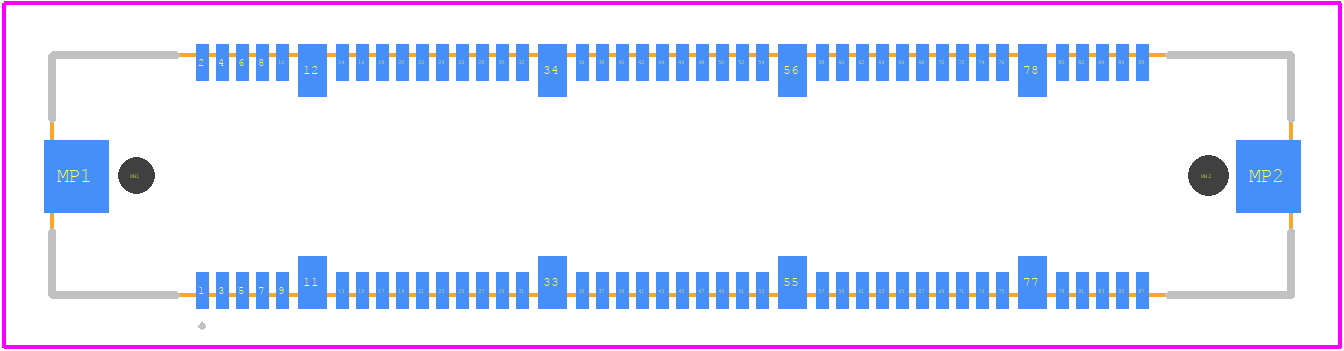 FX11LA-80S/8-SV(71) - Hirose PCB footprint - Other - Other - FX11LA-80S/8-SV(71)-3