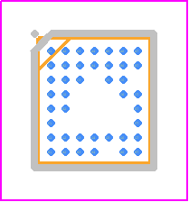 RT1025WS - RICHTEK PCB footprint - BGA - BGA - 41B WL-CSP 3.10x3.48