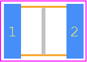 CGA6L2X7R1H105K160AD - TDK PCB footprint - Capacitor Chip Non-polarised - Capacitor Chip Non-polarised - CGA6L2X7R1H105K160AD