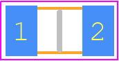 222278115663 - Yageo Group PCB footprint - Capacitor Chip Non-polarised - Capacitor Chip Non-polarised - 1206-ren10