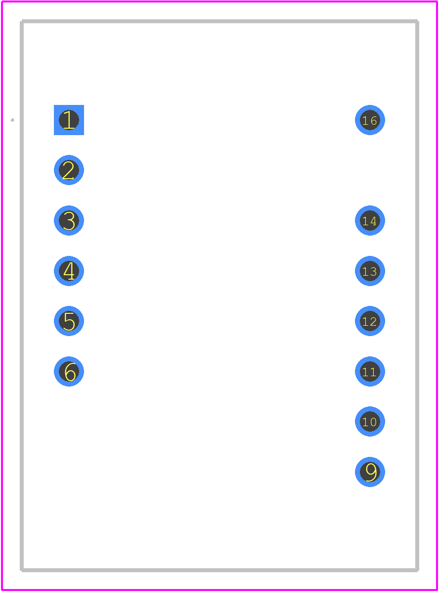 SA08-11YWA - Kingbright PCB footprint - Other - Other - DIP-16_2025