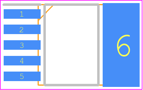 TS19601CP5 - Taiwan Semiconductor PCB footprint - SOT223 (5-Pin) - SOT223 (5-Pin) - to-252-5l