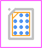 EMIF02-USB03F2 - STMicroelectronics PCB footprint - BGA - BGA - FLIP CHIP PACKAGE (11BUMPS)