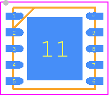 TPS54341DPRR - Texas Instruments PCB footprint - Small Outline No-lead - Small Outline No-lead - DPR (S-PWSON-N10)