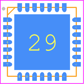 HMC648ALP6E - Analog Devices PCB footprint - Quad Flat No-Lead - Quad Flat No-Lead - HMC648ALP6E