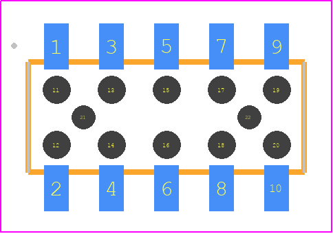 M22-6360542 - Harwin PCB footprint - Other - Other - M22-63605XX