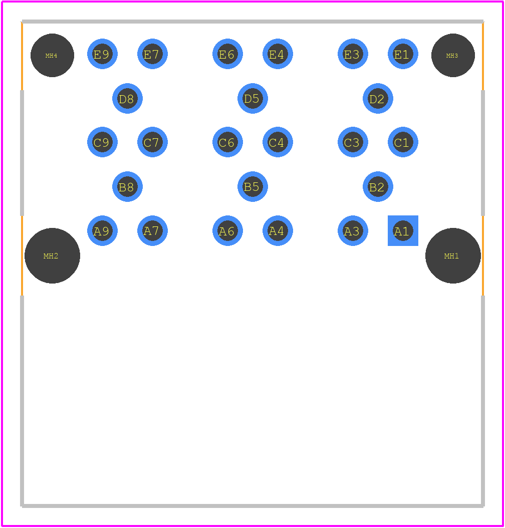 07311000019 - HARTING PCB footprint - Other - Other - 07311000019-1