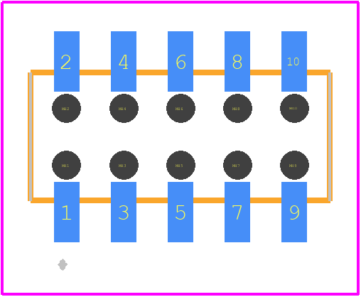 M22-6340542 - Harwin PCB footprint - Other - Other - M22-6340542-2