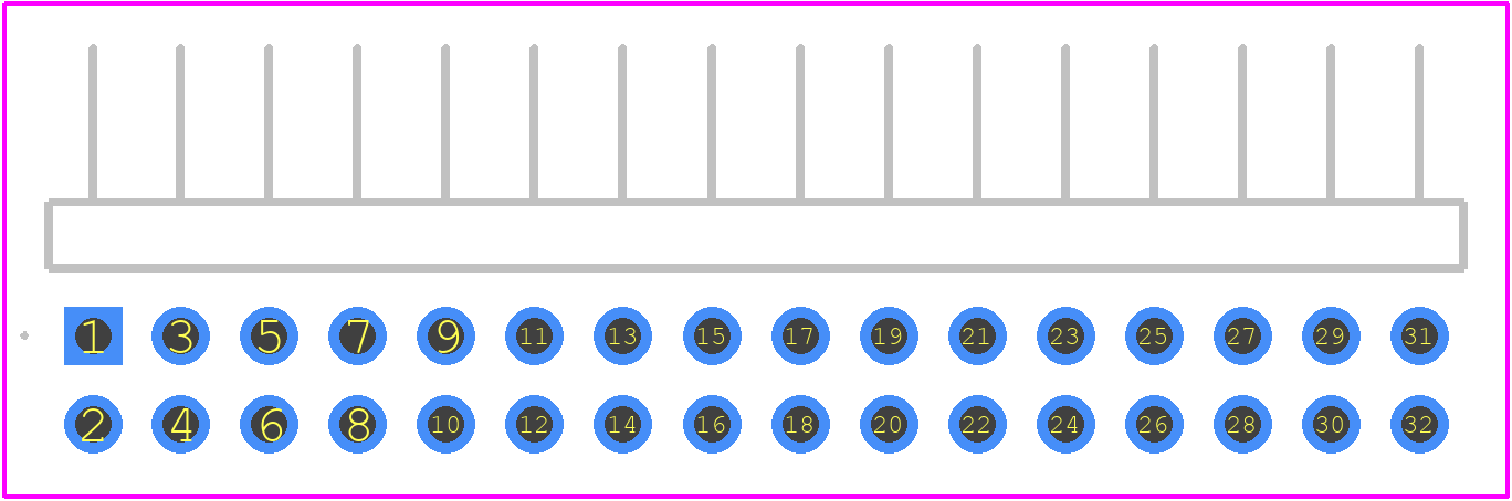M22-2541605 - Harwin PCB footprint - Other - Other - M22-2541605-1