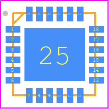 HMC430LP4ETR - Analog Devices PCB footprint - Quad Flat No-Lead - Quad Flat No-Lead - 24-VFQFN-A