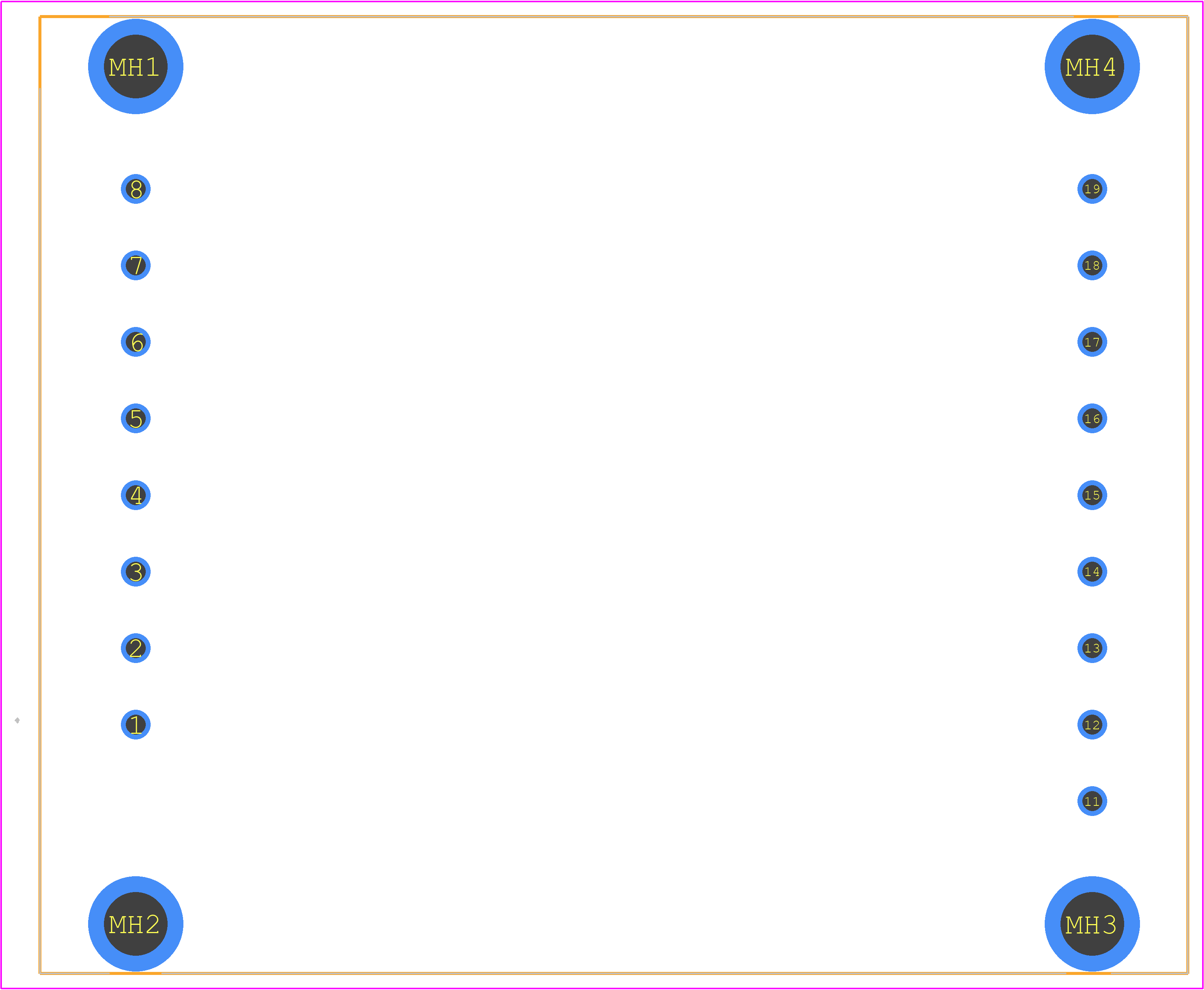 20IMX35D05D12-8 - Bel Power Solutions PCB footprint - Other - Other - 20IMX35D05D12-8-1