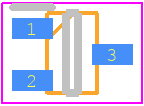 MCP1812BT-030/LB - Microchip PCB footprint - SOT23 (3-Pin) - SOT23 (3-Pin) - 3-Lead Plastic Small Outline Transistor (LB) [SC70]