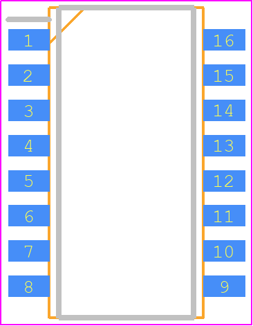 SOMC16031K00GRZ399 - Vishay PCB footprint - Small Outline Packages - Small Outline Packages - SOMC16031K00GRZ399