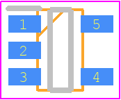 TSV911IYLT - STMicroelectronics PCB footprint - SOT23 (5-Pin) - SOT23 (5-Pin) - SOT-23-5