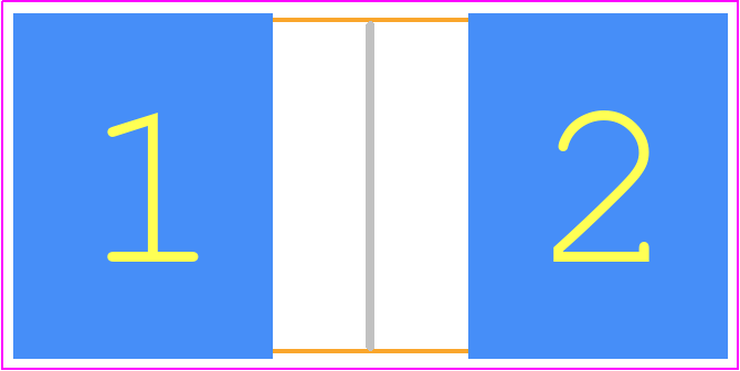 TLRS157550ER002FTDG - TE Connectivity PCB footprint - Resistor Chip - Resistor Chip - TLRS1575