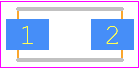 SMAJ58CA - Bourns PCB footprint - Diodes Moulded Non Polarised - Diodes Moulded Non Polarised - (DO-214ac)