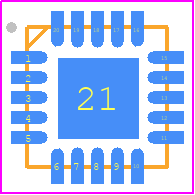 TPS7A8500RGRT - Texas Instruments PCB footprint - Quad Flat No-Lead - Quad Flat No-Lead - RGR (S-PVQFN-N20)