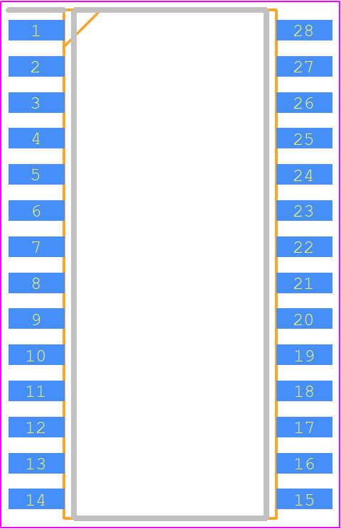 THS5641AIDW - Texas Instruments PCB footprint - Small Outline Packages - Small Outline Packages - DW (R-PDSO-G28