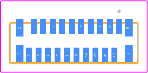 FH12-20S-0.5SV(55) - Hirose PCB footprint - Other - Other - FH12-20S-0.5SV(55)-1