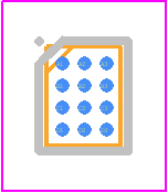 AD5665RBCBZ-1-RL7 - Analog Devices PCB footprint - BGA - BGA - (CB-12-9)