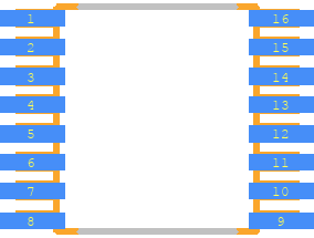 AD5669RARUZ-1 - Analog Devices PCB footprint - Other - Other - SOP65P640X120-16N