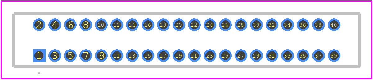 DF13-40DS-1.25DSA(55) - Hirose PCB footprint - Other - Other - DF13-40DS-1.25DSA(55)-4