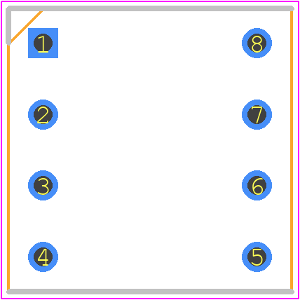 POS-308-S037-99 - E-TEC PCB footprint - Dual-In-Line Sockets - Dual-In-Line Sockets - POS-308-S037-99