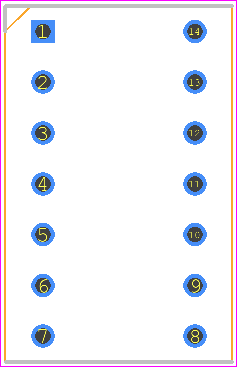 POS-314-S037-99 - E-TEC PCB footprint - Dual-In-Line Sockets - Dual-In-Line Sockets - POS-314-S037-99