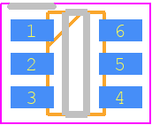 EUP3458VIR1 - EUTECH PCB footprint - SOT23 (6-Pin) - SOT23 (6-Pin) - TSOT-23
