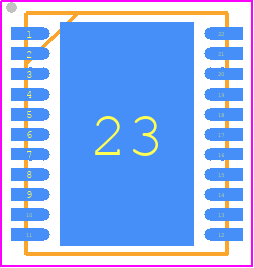 TPS53319DQPT - Texas Instruments PCB footprint - Small Outline No-lead - Small Outline No-lead - TPS53319DQPT