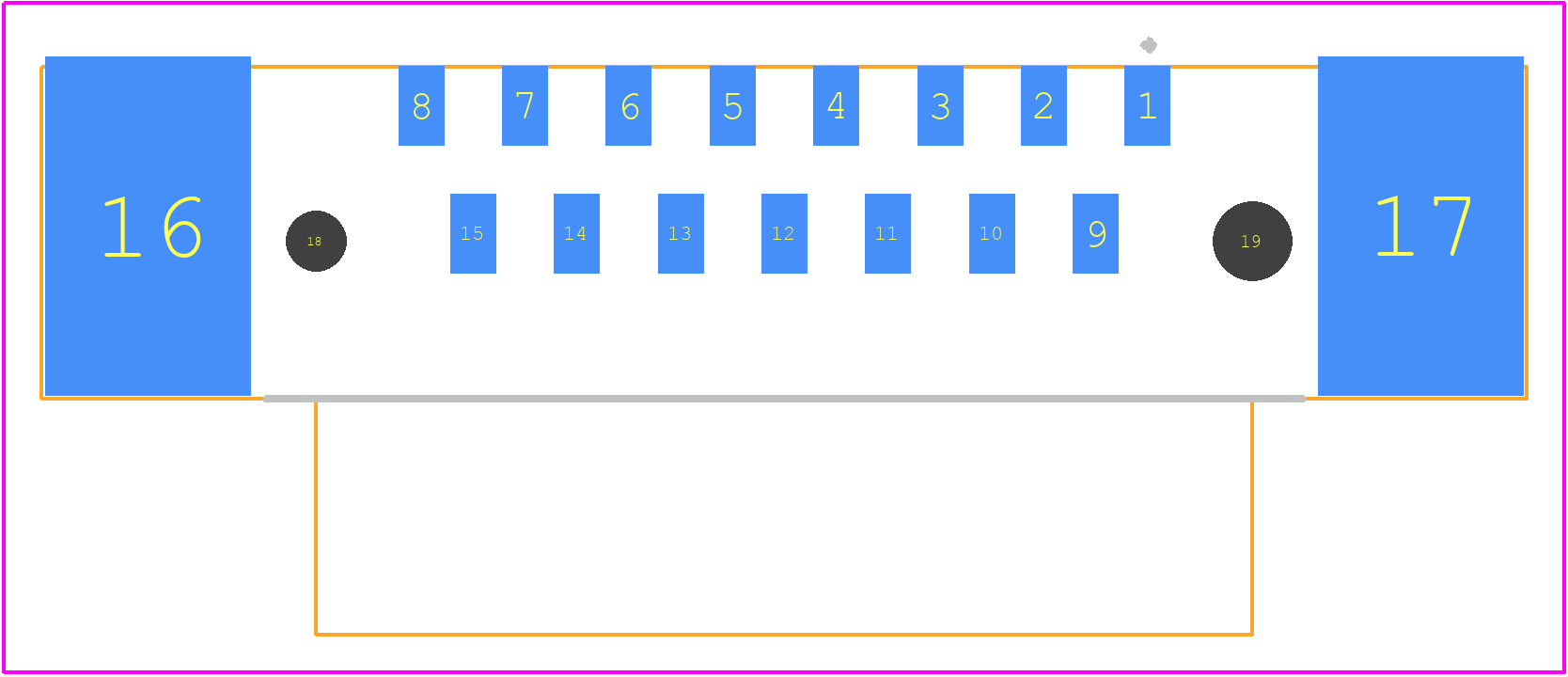 09552566620741 - HARTING PCB footprint - Other - Other - 09552563616741