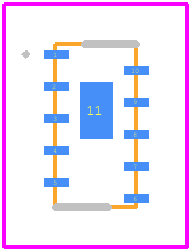 CDDFN10-0516P - Bourns PCB footprint - Other - Other - CDDFN10-0516P-3