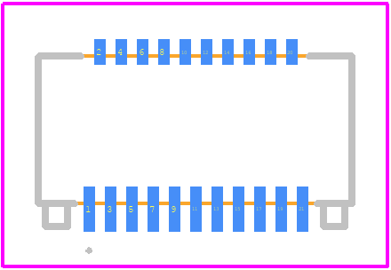 FH23-21S-0.3SHW(05) - Hirose PCB footprint - Other - Other - FH23-21S-0.3SHW(05)-2