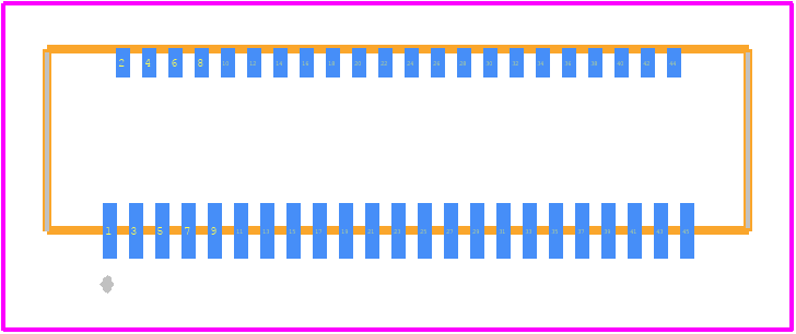 FH23-45S-0.3SHAW(05) - Hirose PCB footprint - Other - Other - FH23-45S-0.3SHAW(05)-2
