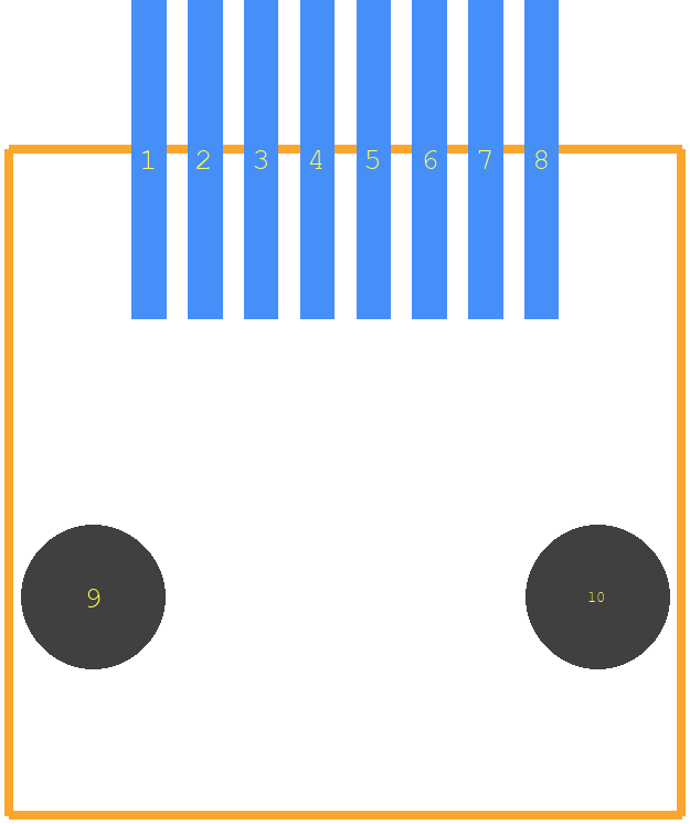 95503-6891 - Molex PCB footprint - Other - Other - 95503-6891