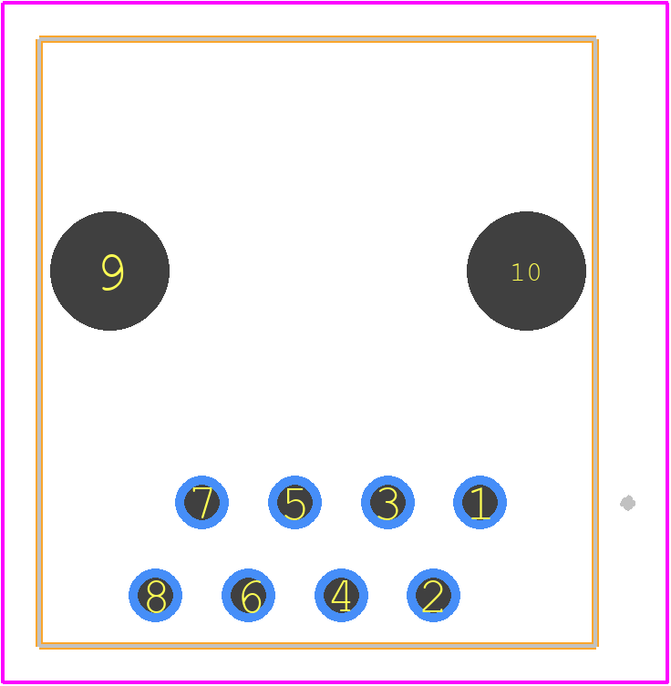 95522-2887 - Molex PCB footprint - Other - Other - 95522-2887-2