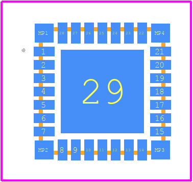 PIC16F1778-I/MX - Microchip PCB footprint - Other - Other - PIC16F1778-I/MX-3