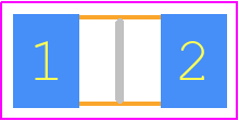 EXAMPLE_BIT - ExampleManufacturer PCB footprint - Resistor Chip - Resistor Chip - TESTPACKAGE