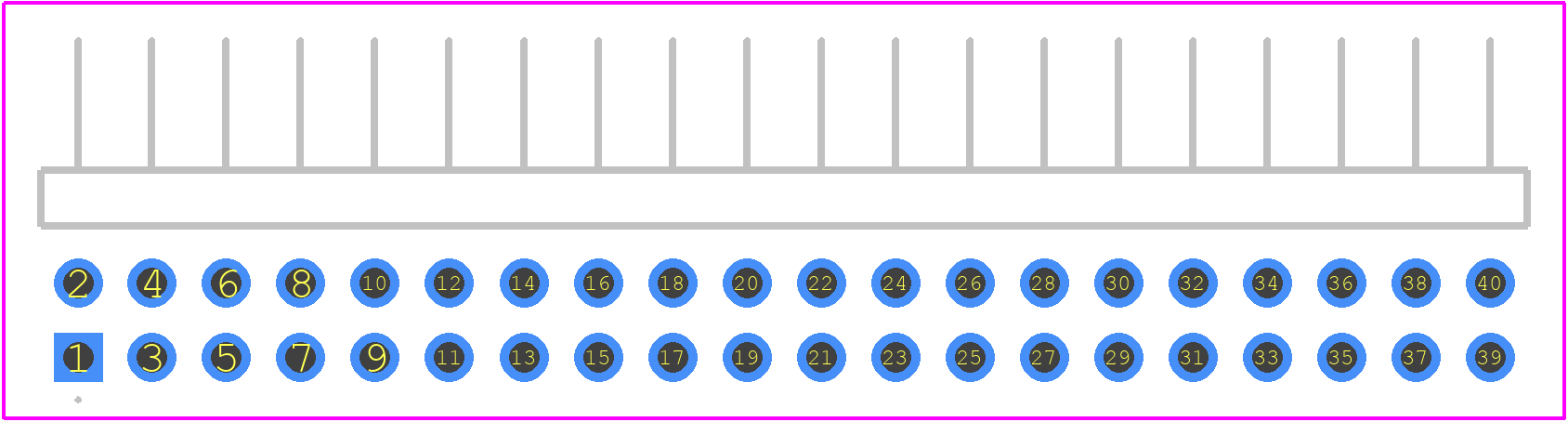 M22-2042005 - Harwin PCB footprint - Other - Other - M22-2042005-3