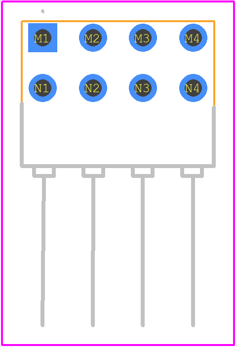 87230-4 - TE Connectivity PCB footprint - Other - Other - 87230-4-2