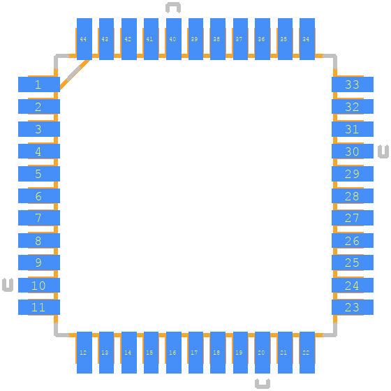 EPM3064ATC44-4N - Intel PCB footprint - Other - Other - QFP80P1200X1200X120-44N