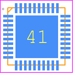 TPS65023RSBR - Texas Instruments PCB footprint - Quad Flat No-Lead - Quad Flat No-Lead - RSB (S-PWQFN-N40)