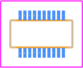 55560-0207 - Molex PCB footprint - Other - Other - 55560-0207-1