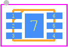 ZXRE060AFT4-7 - Diodes Incorporated PCB footprint - Small Outline No-lead - Small Outline No-lead - DFN1520H4-6