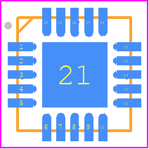 HMC1056LP4BETR - Analog Devices PCB footprint - Quad Flat No-Lead - Quad Flat No-Lead - LFCSP-1